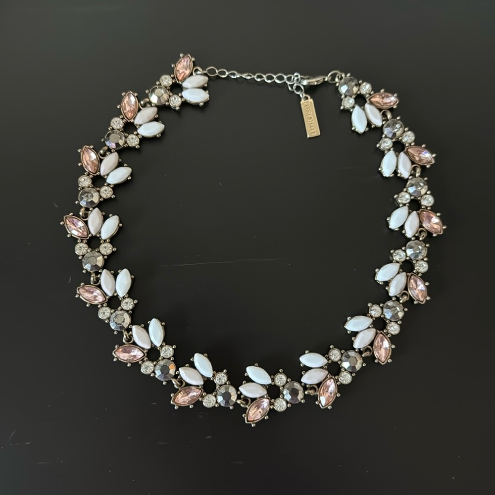 Perry Street pink and grey toned necklace